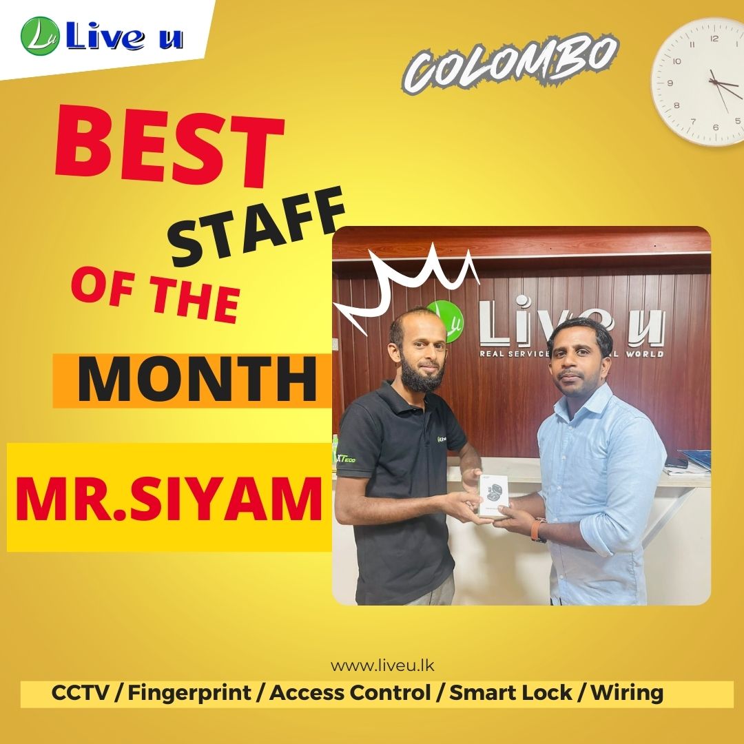 Employee of the Month – Congratulations Mr. Siyam!